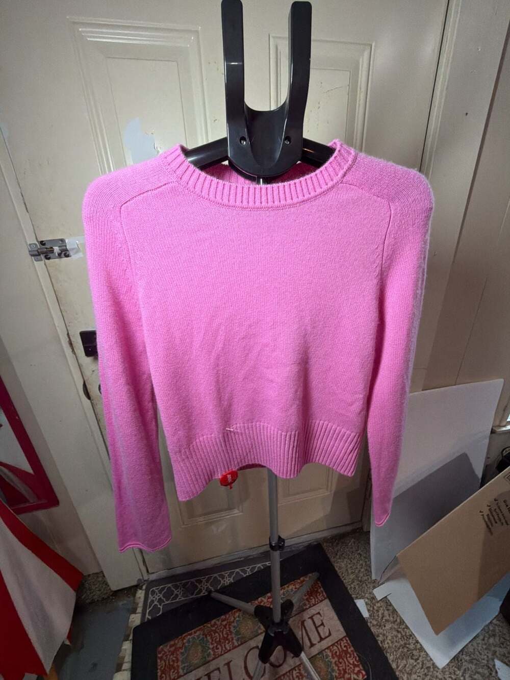 NAADAM Women's 100% Cashmere Crewneck Sweater in Pink